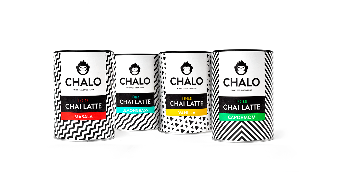 chalo   chai chai latte drinks Food  logo poster white black woman belgium RikGrafiek gent Corporate Identity antwerp