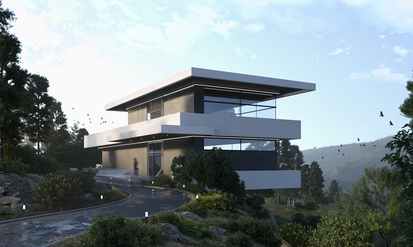 architectural design architecture cyprus dubai Render Saudi Arabia Villa villa design visualization sence architects