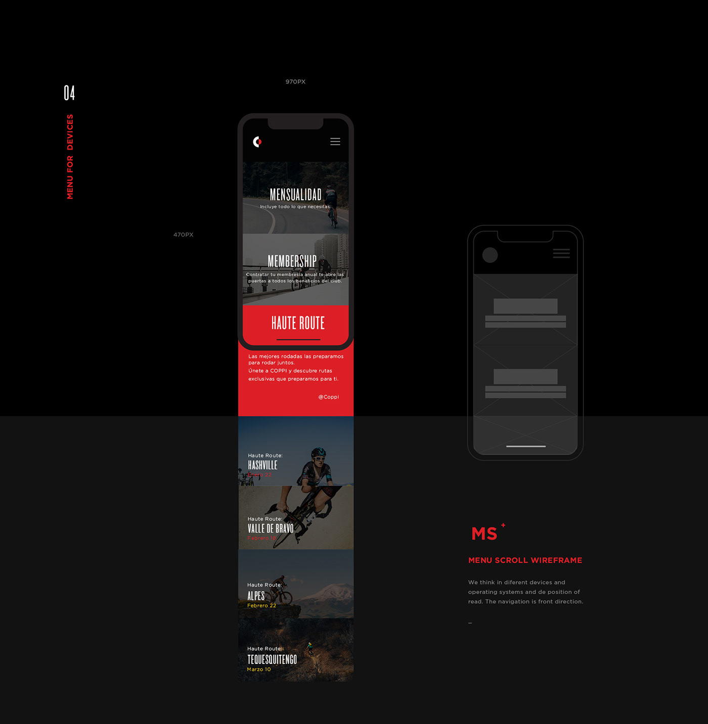Web Design  UI/UX interaction Website minimal black Cycling ux mobile wireframes