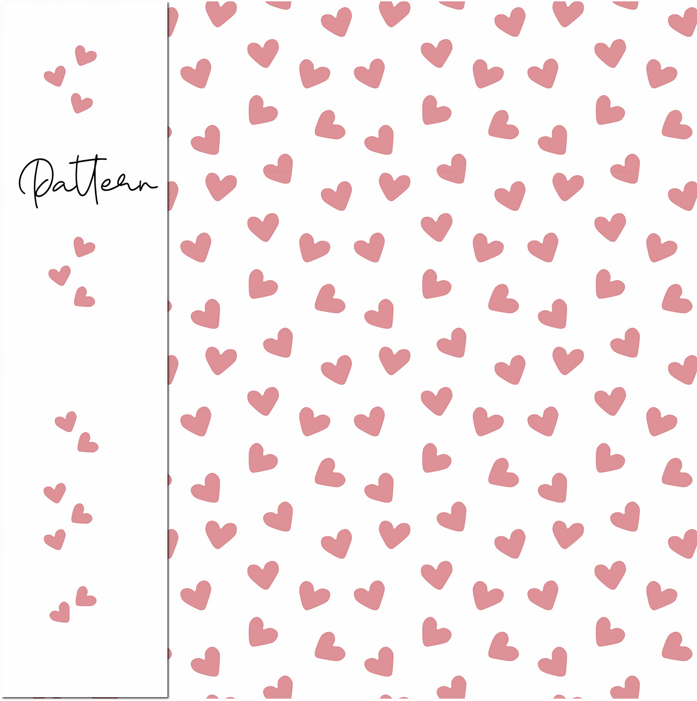 pattern heart oink pink design Graphic Designer