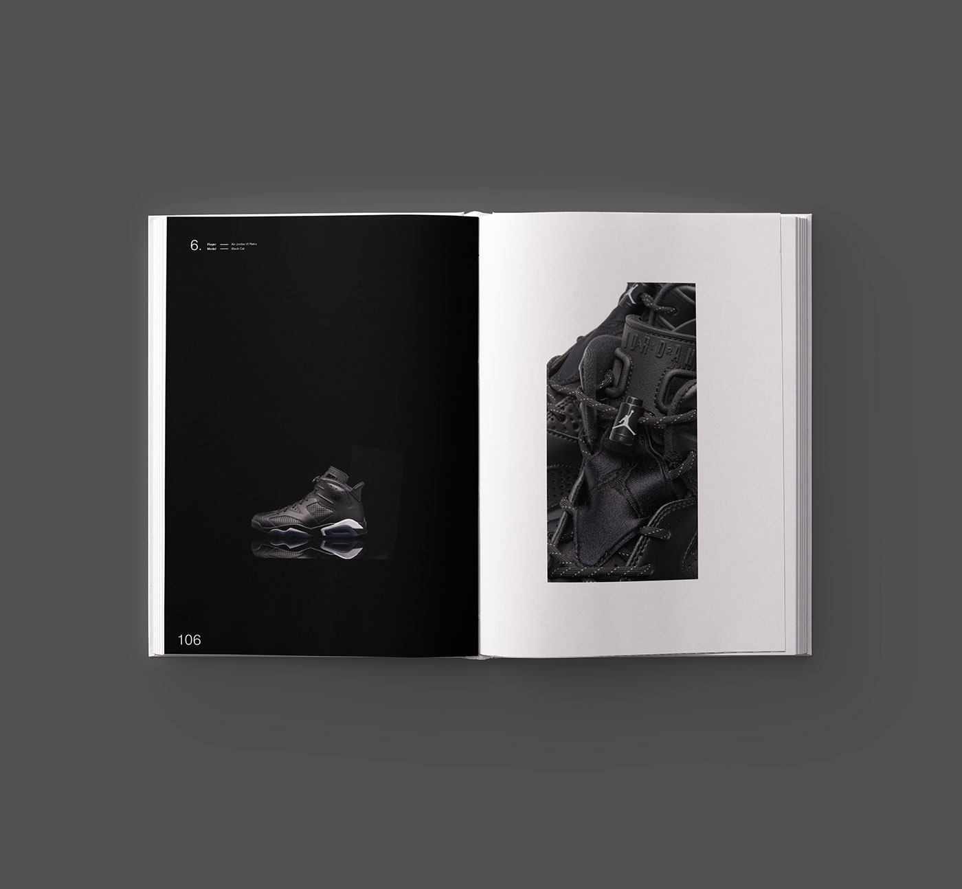 book editorial Nike sneakers air jordan print