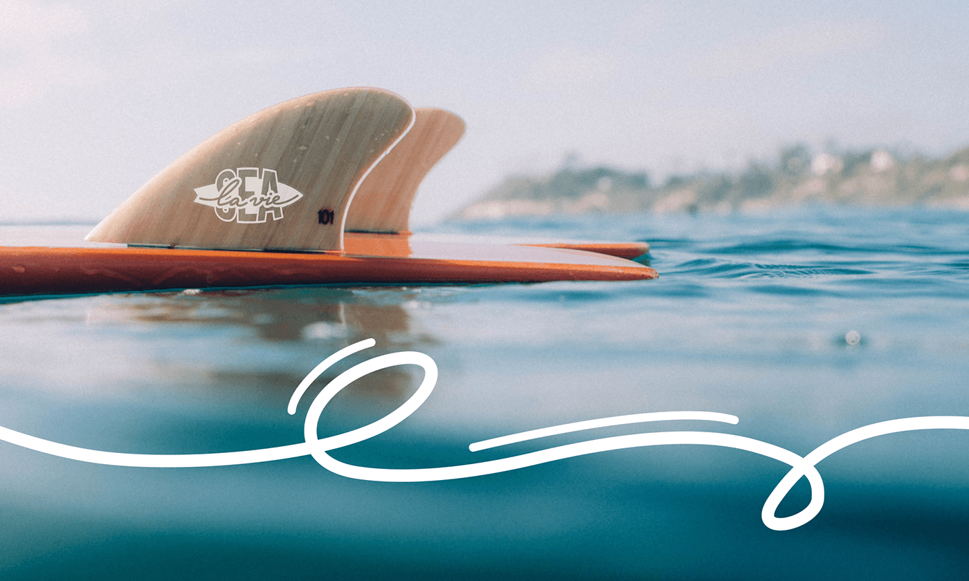 logo brand identity Graphic Designer Brand Design visual identity surfing surfboard sea branding  t-shirt