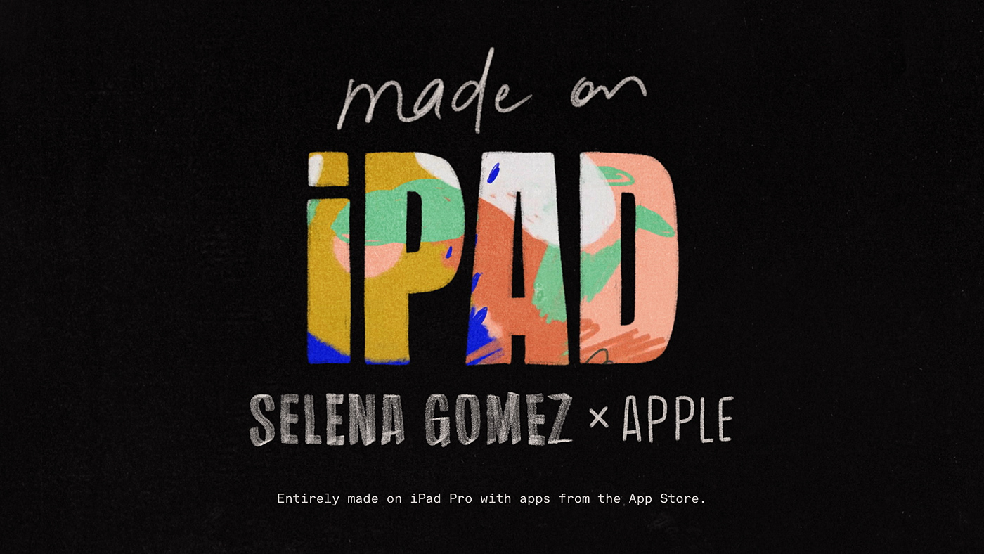 Animated Collage animated typography Cel Animation collage frame by frame fresco Lyric video selena gomez typography   made on ipad