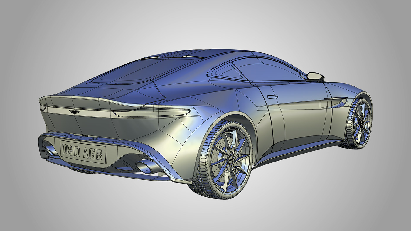 aston martin db10 concept Alias sculpting  VRED Render automotive   Digital Sculpting design