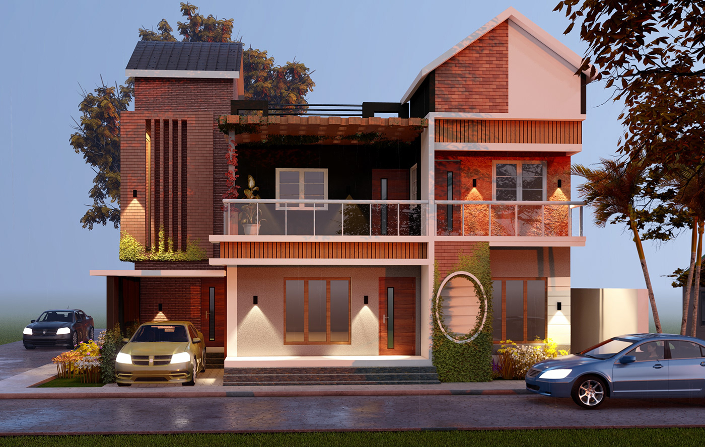 architecture visualization exterior Render Modern house designs modern house elevation home design 3d modeling 3d render home exterior