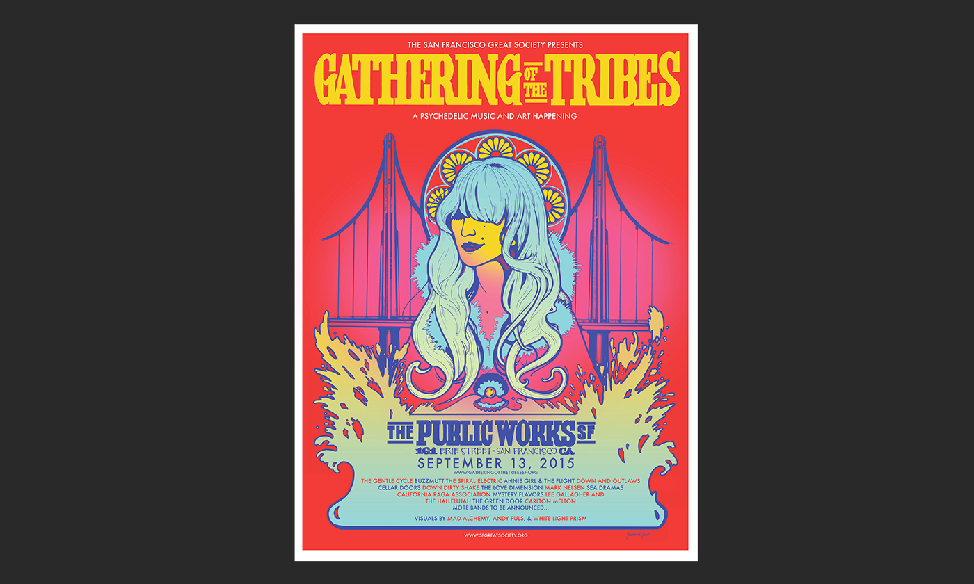 festival poster posters drawn ILLUSTRATION  classic poster classic rock poster Freelance design