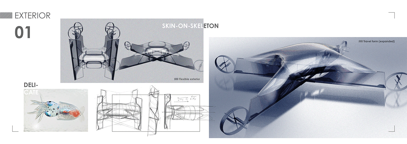 Aircraft Automotive design blender eVTOL industrial design  product design  Transportation Design