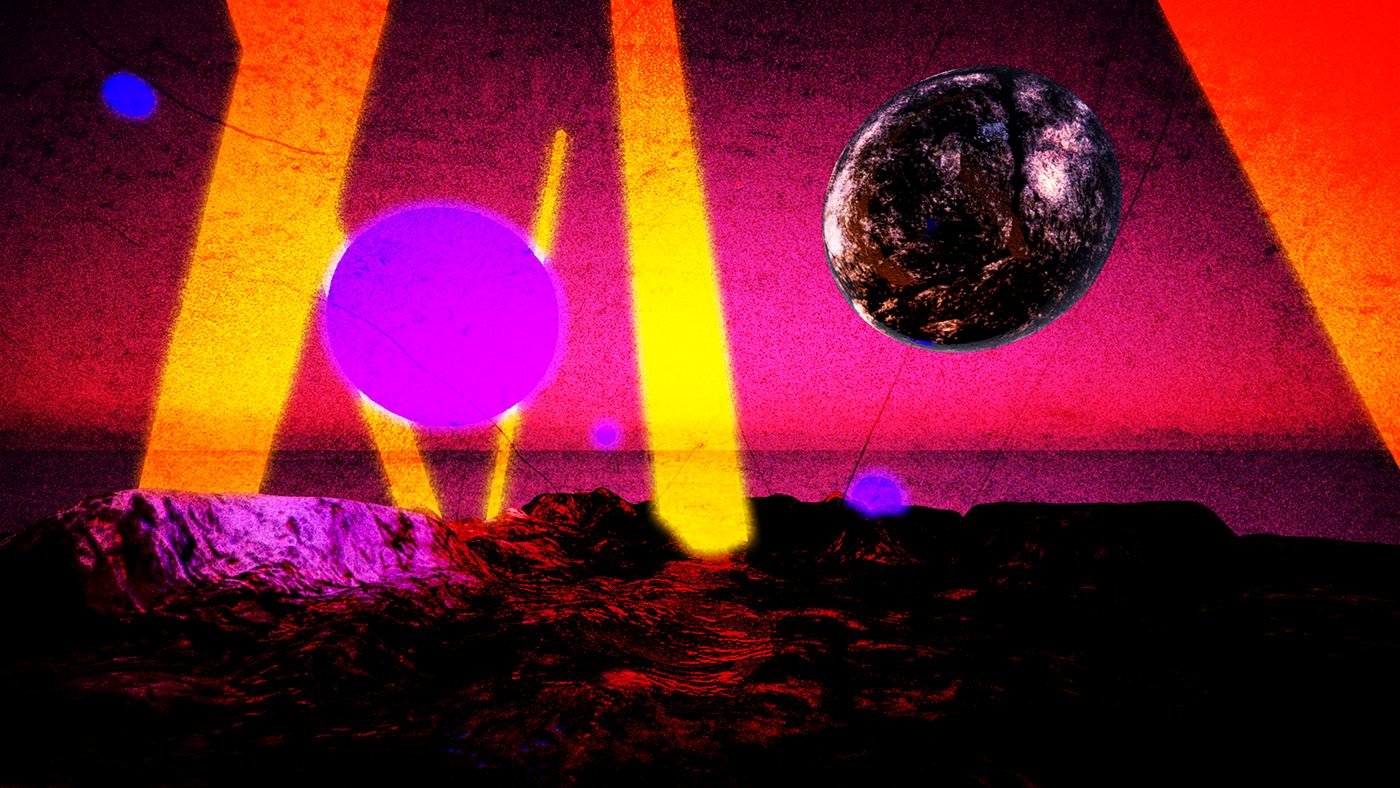 dezpro Landscape mauritz seerden Glitch moon colorfull orb Transformation morphing feeling eye planet imagine it yourself