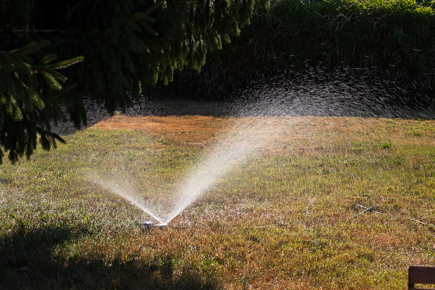 long exposure Sprinklers water waterdrops