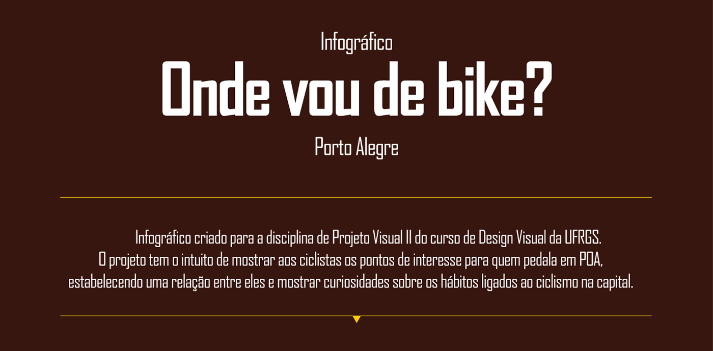 infográfico Bike bicicleta informação projeto ufrgs design Icon icone pictograma infographic information Redenção Gasometro porto alegre