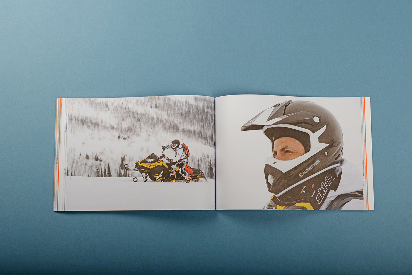 print book Album photoalbum 29production kuzmichev Rosan snowmobiles Sleds Nature mountains editorial