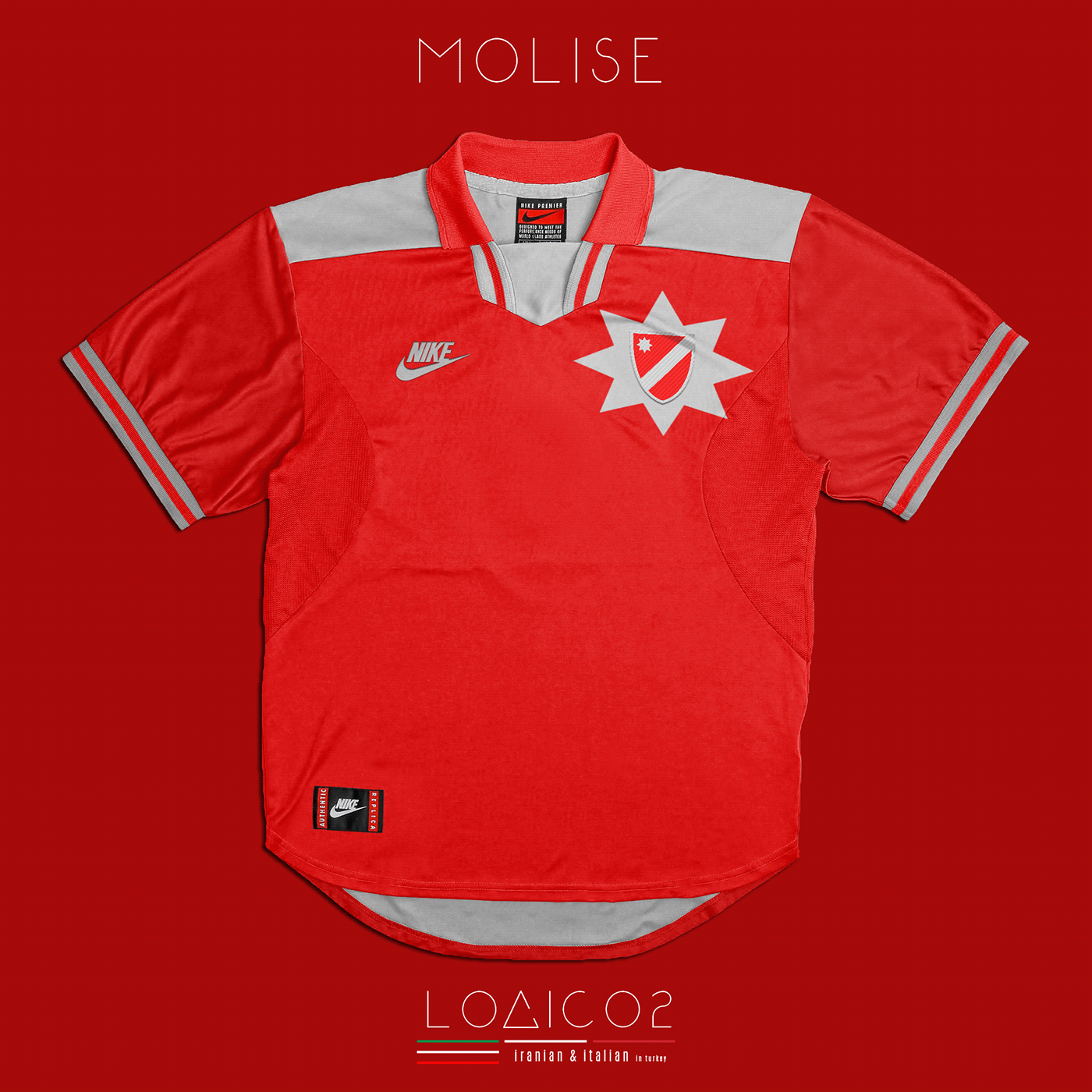 abruzzo art calcio Creativity italia jersey maglie Nike regioni vintage