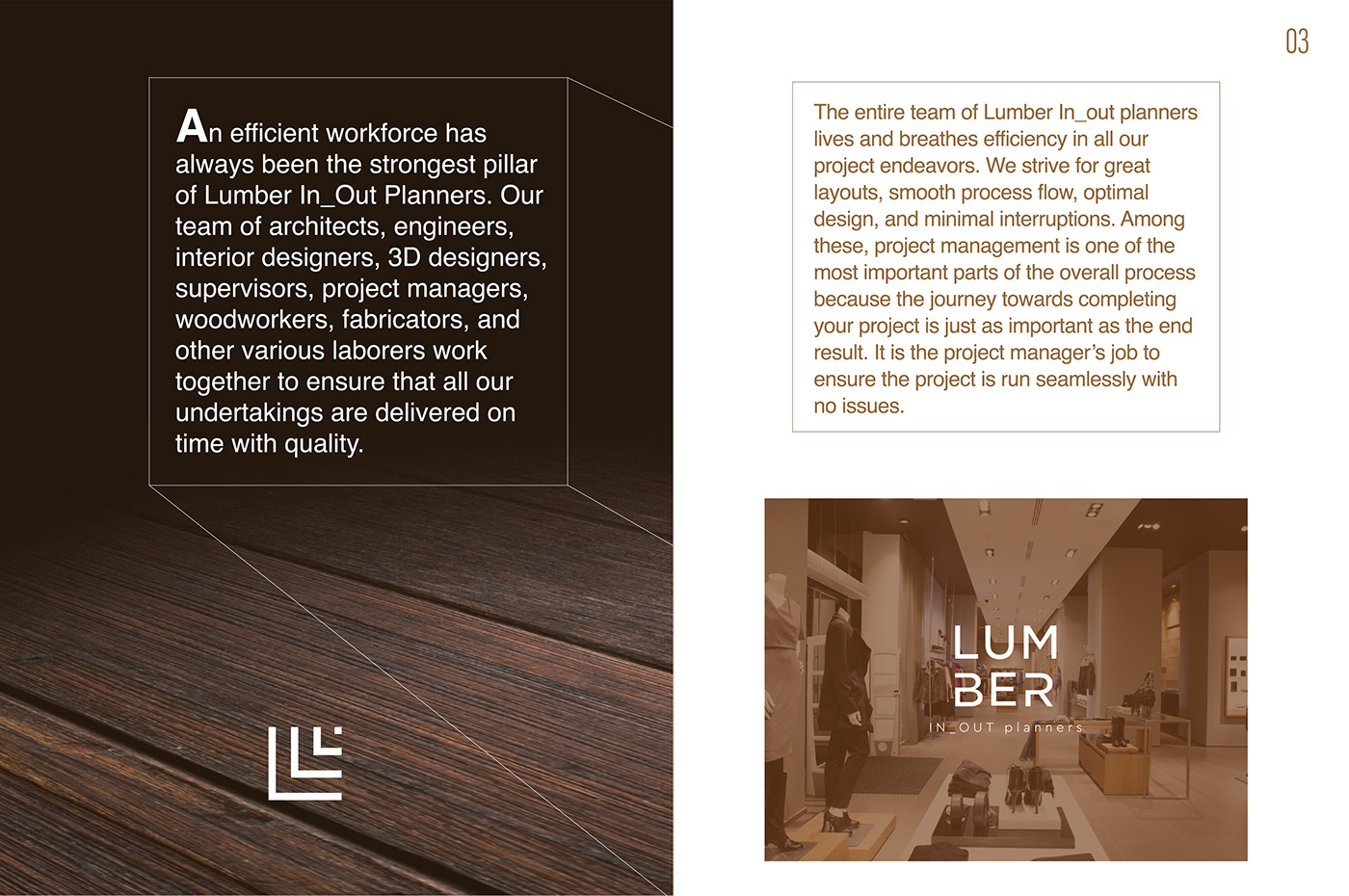 branding  interior design  Logo Design lumber_inout