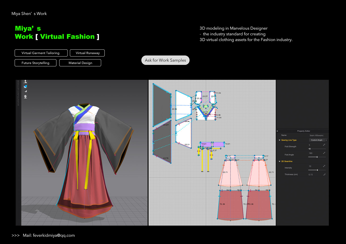 CG digitalfashion Fashion  MarvelousDesigner vfx virtualfashion clo kimono qipao