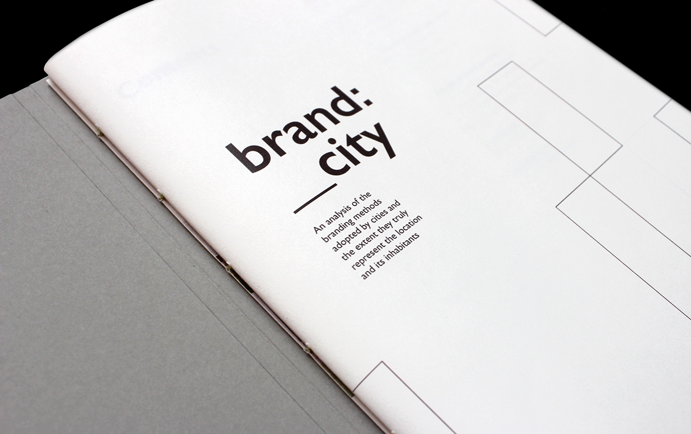 branding  Dissertation typography   city location nyc gillsans monochrome geometry