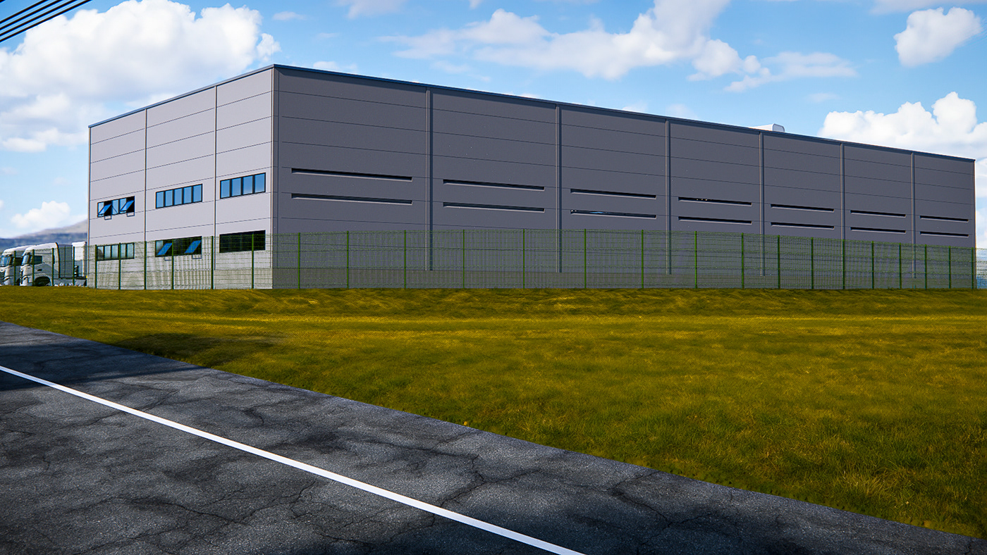 building architecture Render visualization 3D Logistics LOGISTICA shed warehouse galpão