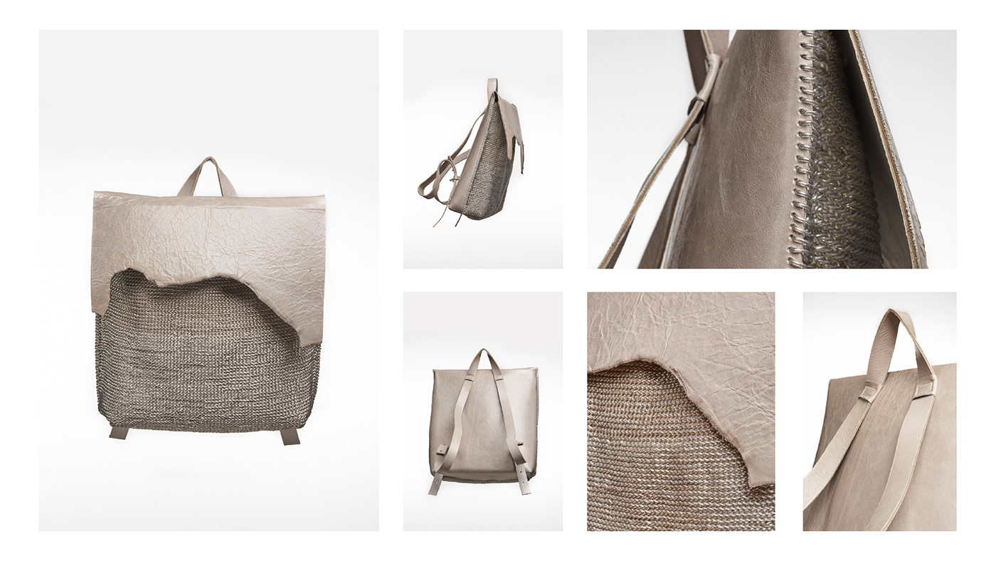 bag design Fashion  handmade leather portfolio textile Visibility
