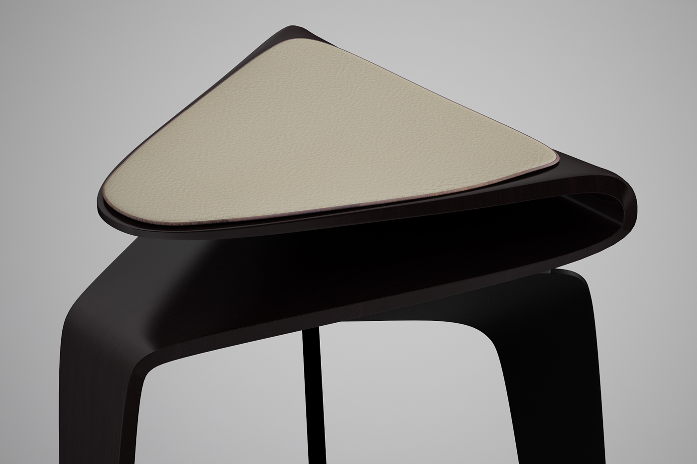 barstool stool  chair furniture wood plywood pantone metal chrome Minimalism simplicity bars restaurant s.des. curve