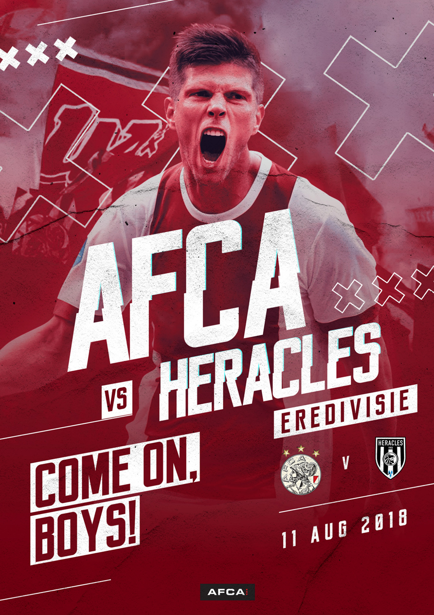 poster graphics artworks design AJAX social media soccer football graphic design  art