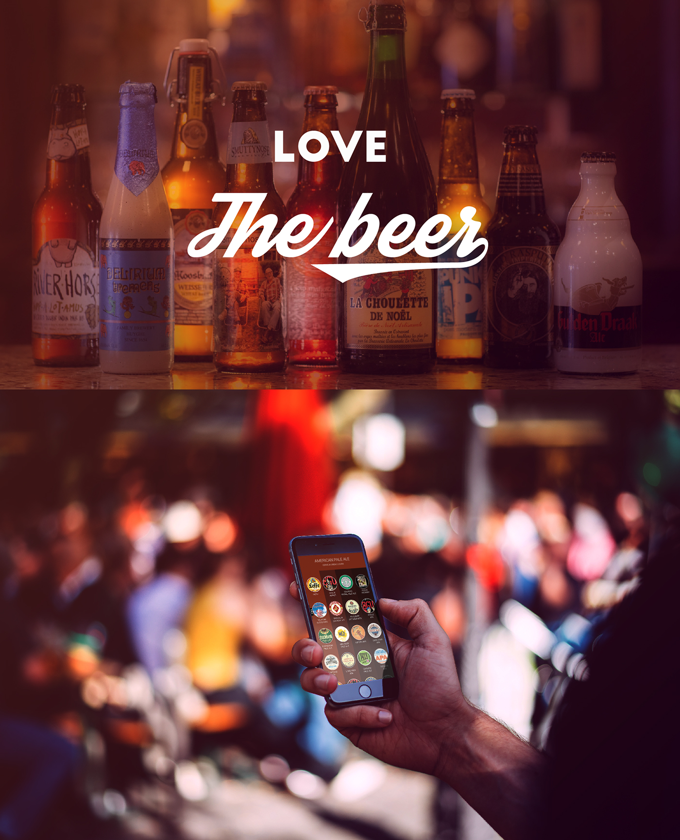app beer design gráfico colors craft beer Interface application