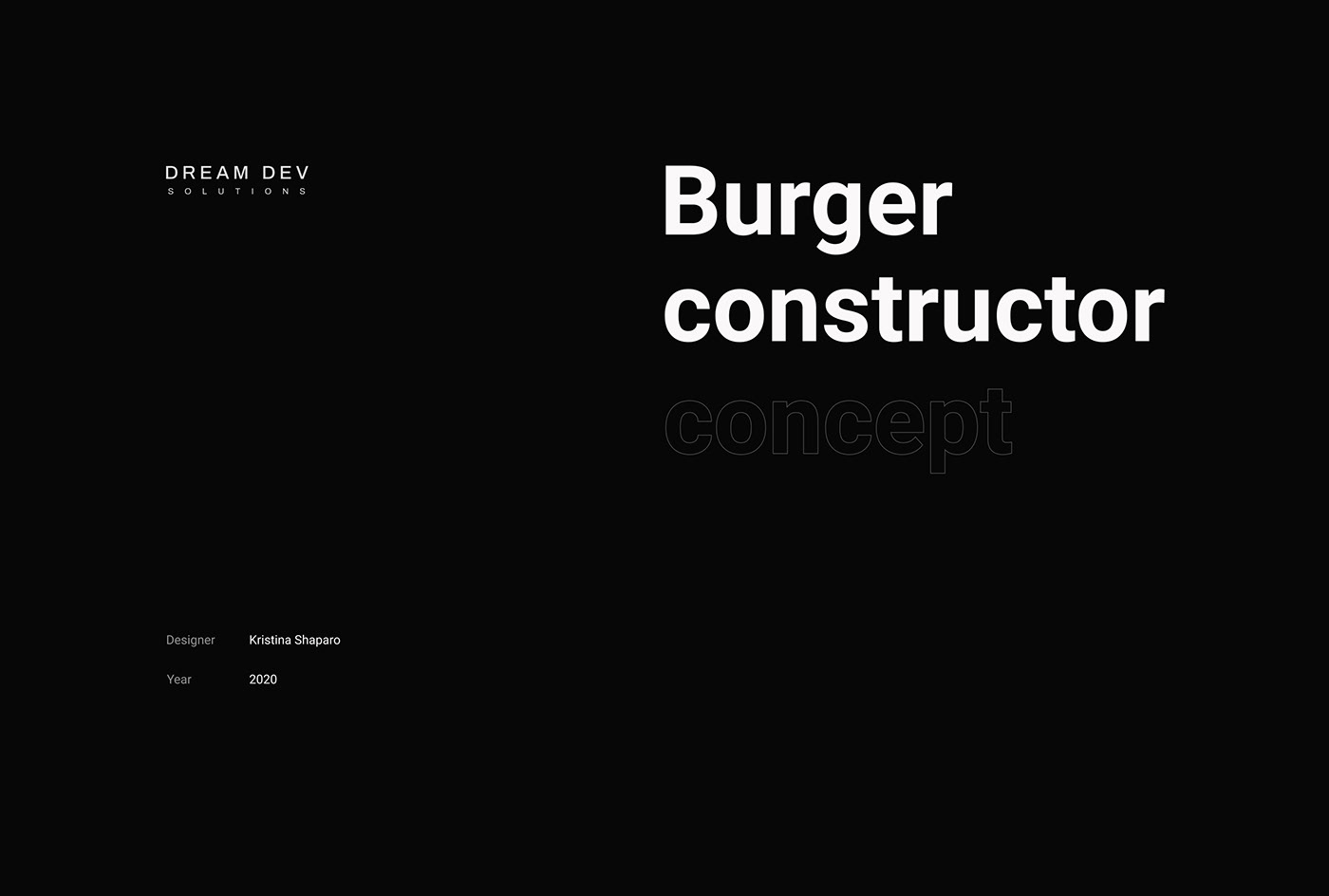 animation  burger concept constructor Food  interaction Interface restaurant UI ux