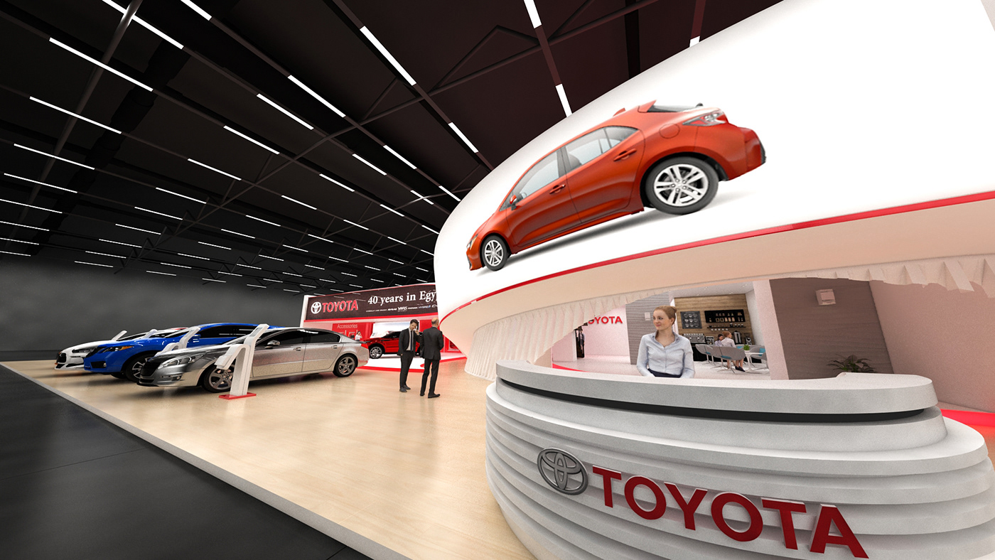 Automech booth Cars egypt Exhibition  Stand toyota
