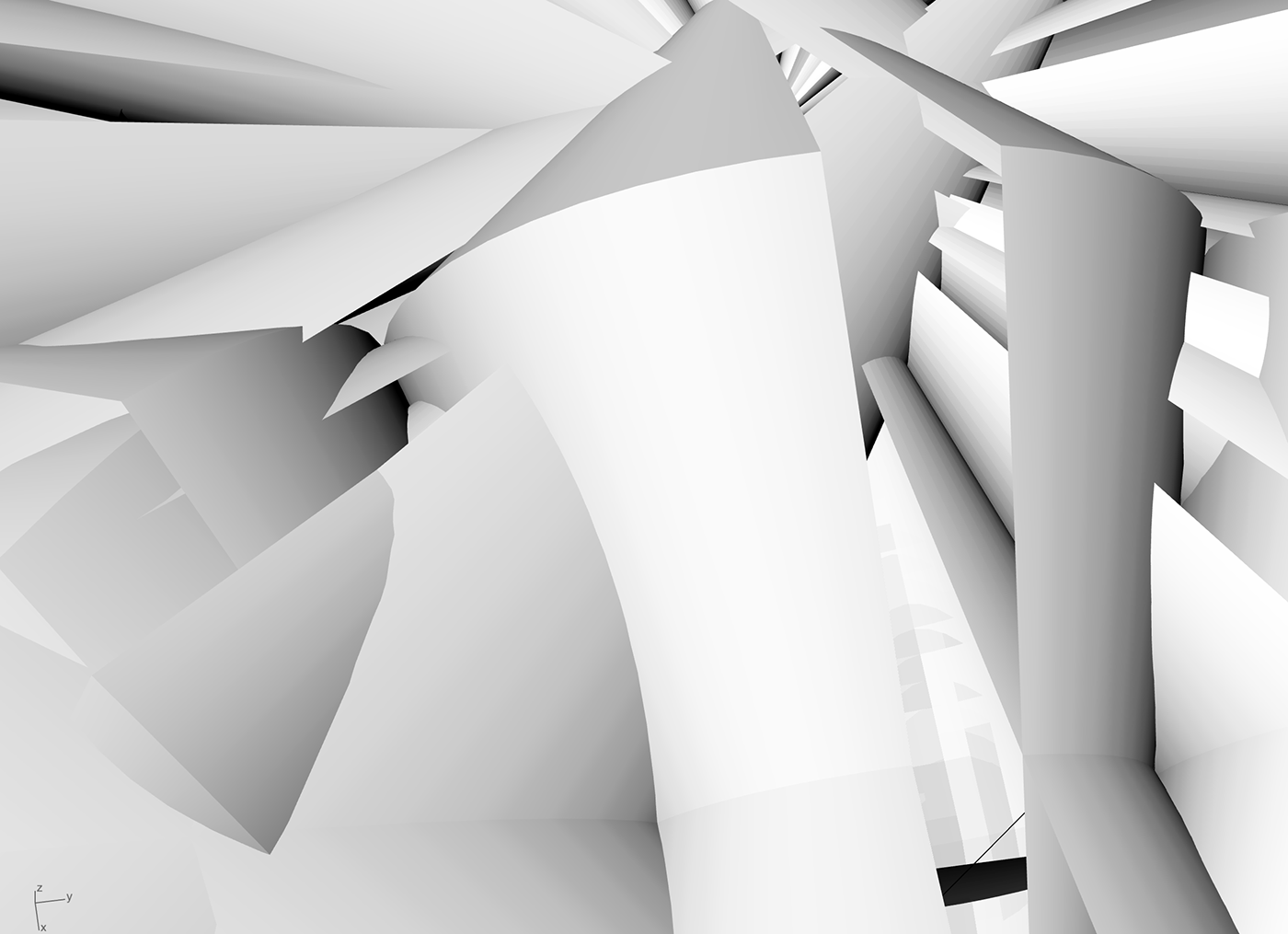 Rhino risd 3D simulation risd Space  Flowers creating space  Landscape graphic design risd graphic design  3d design