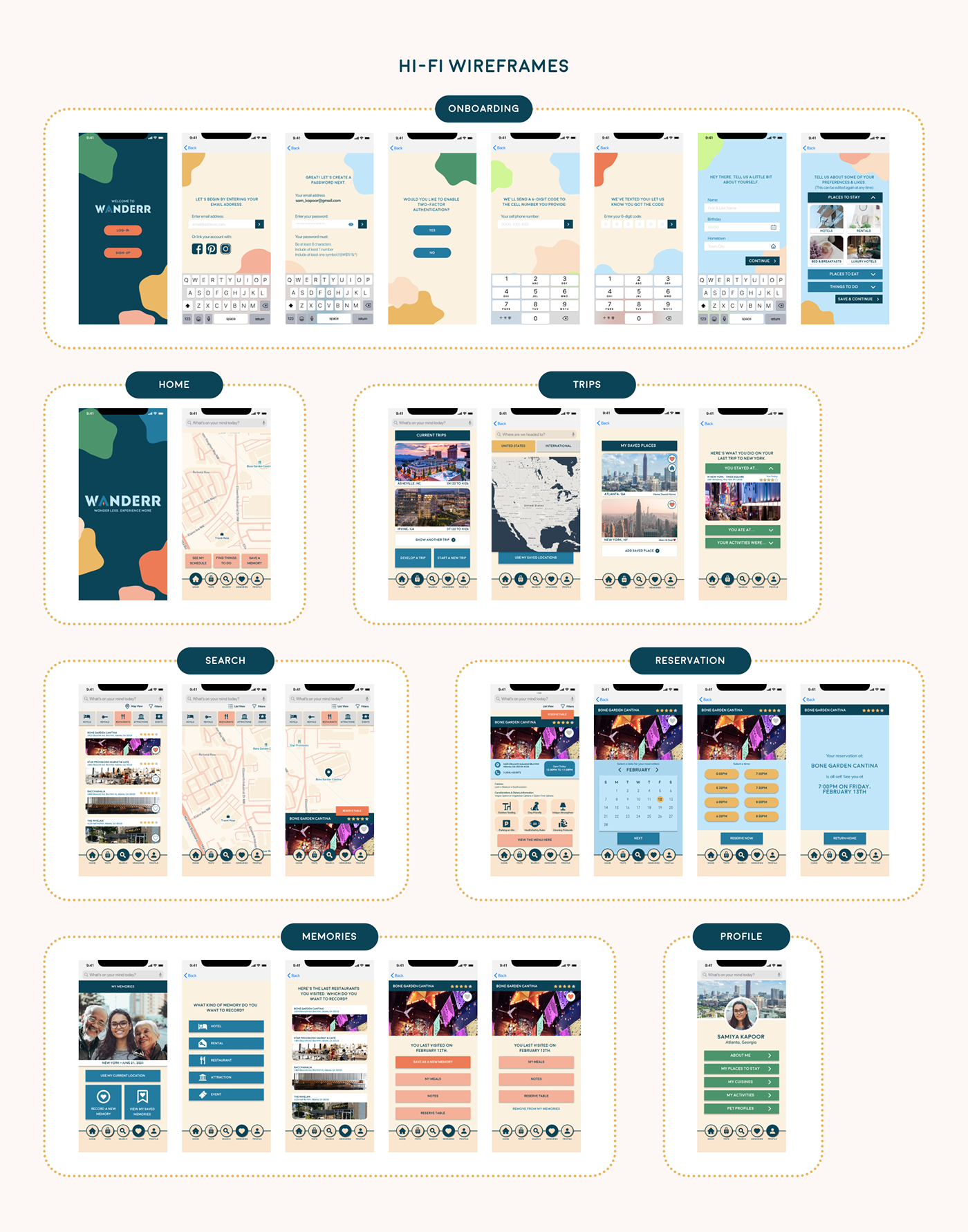 app application Case Study mobile prototype Travel UI ux