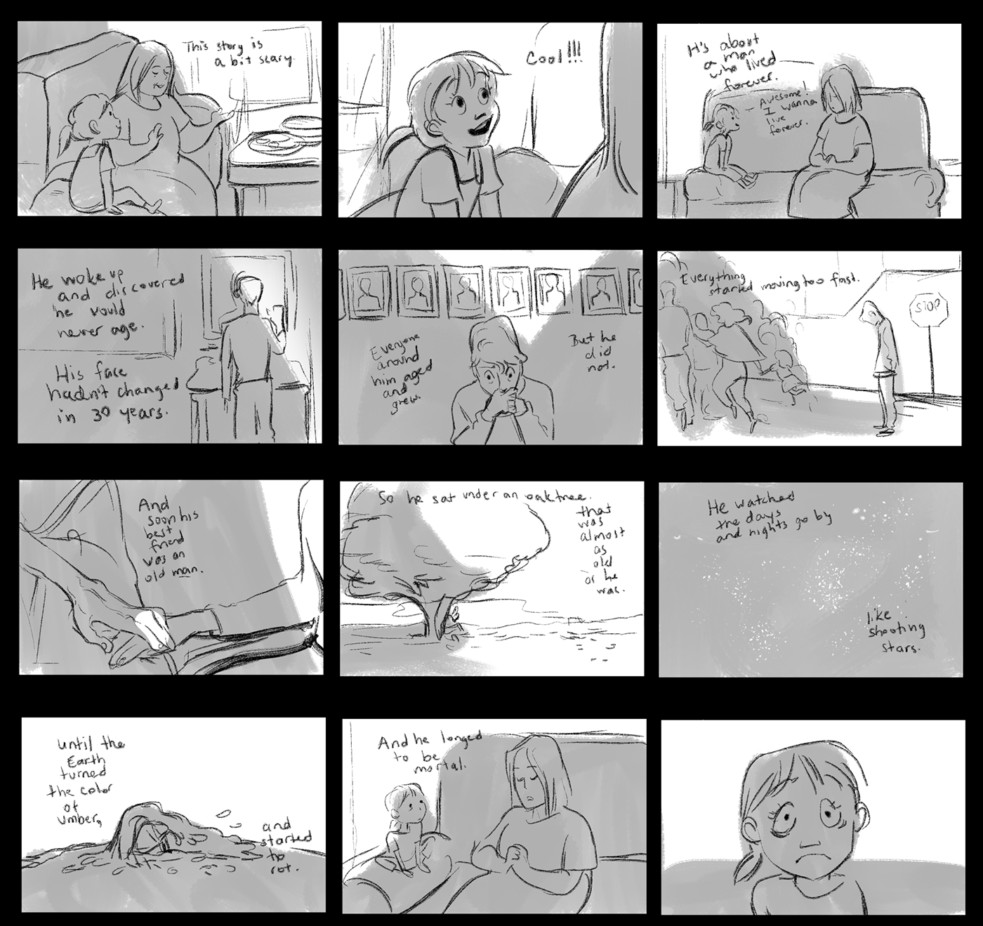 Storyboards storyboarding   Autobiographical daily