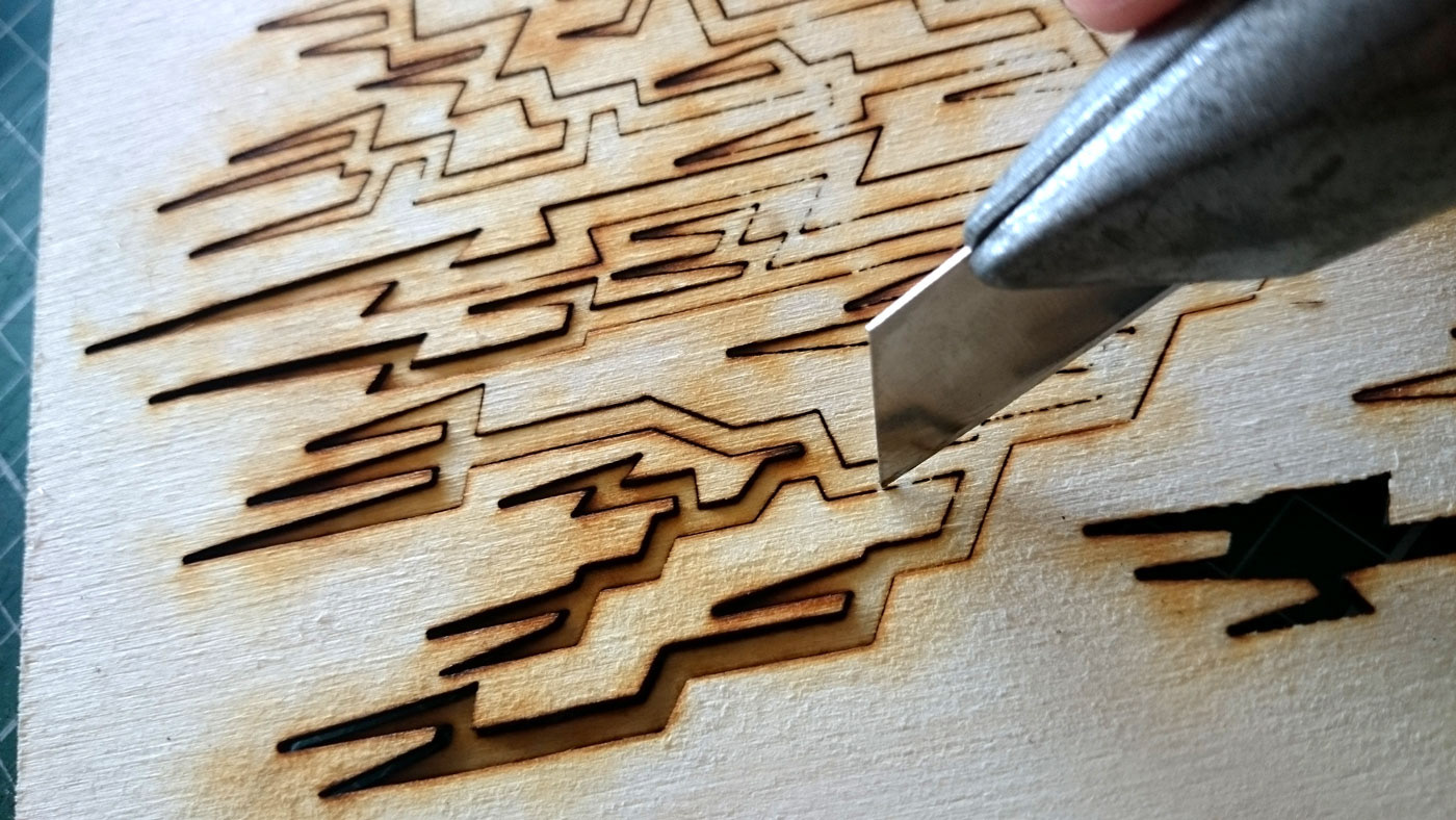 Printing lino print laser cut wood birds myths craft maker sculpture woodblock print