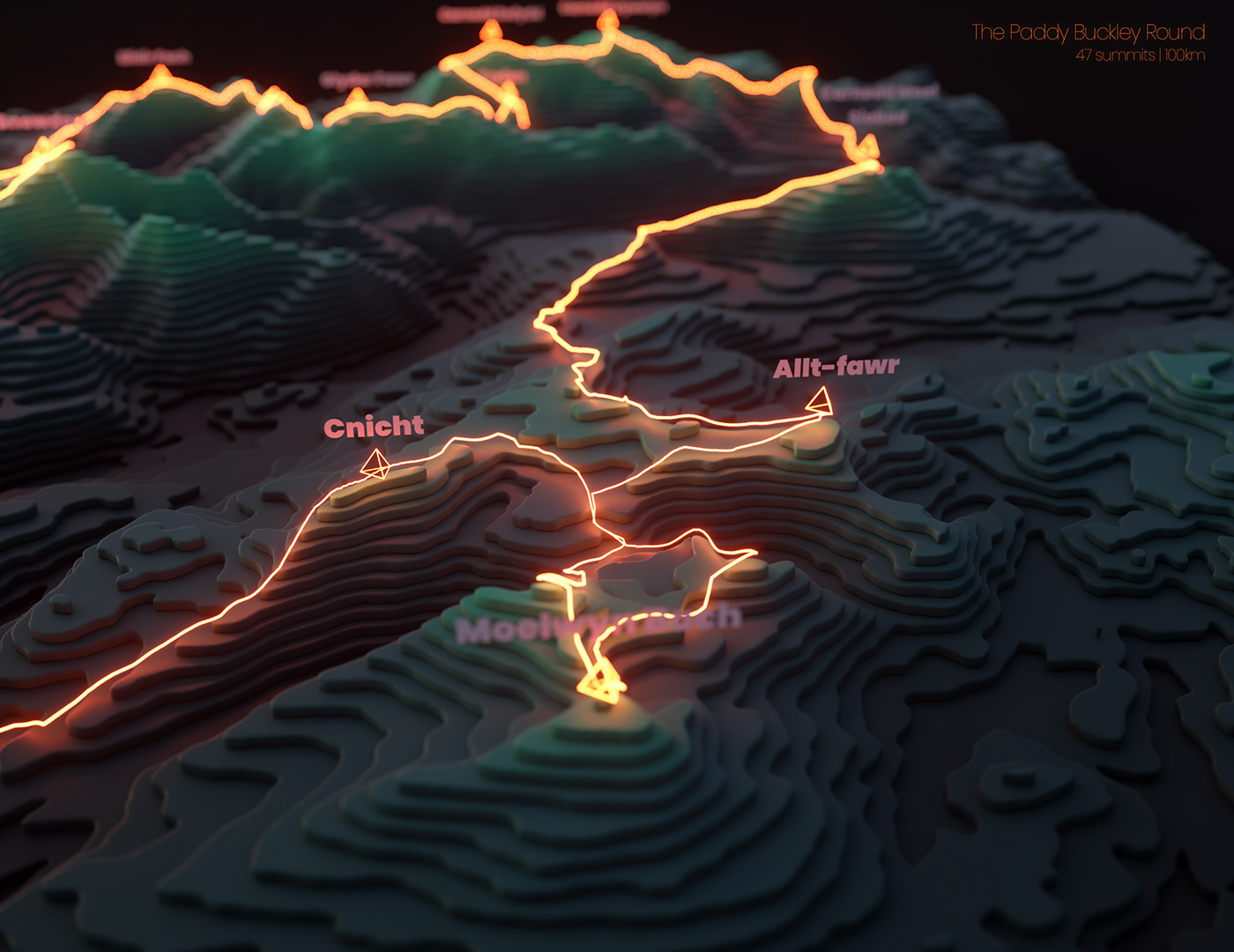 3D animation  Data data visualization map Mapping motion graphics  mountains race tourdefrance