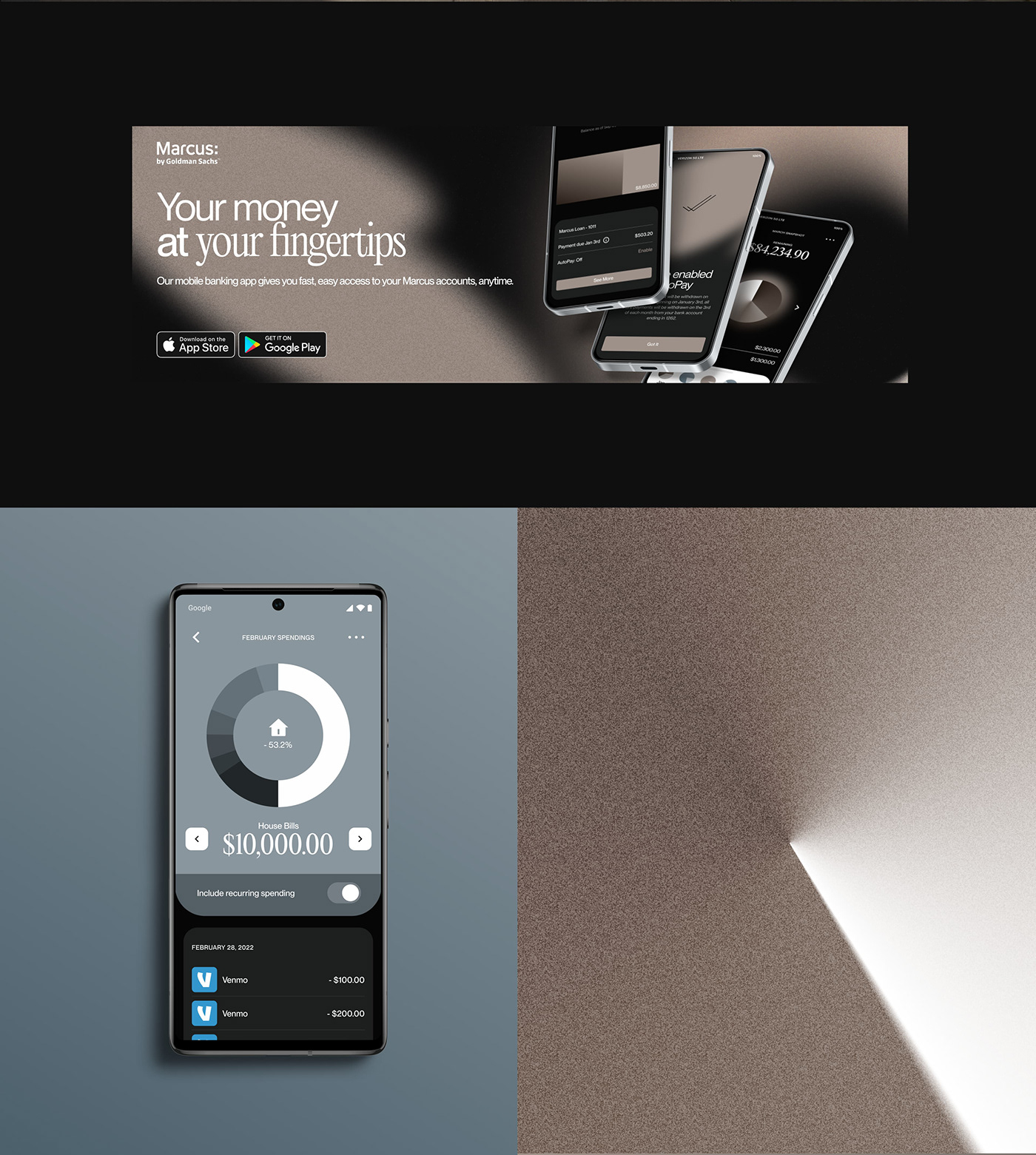 app Bank banking branding  finance Fintech golden Suisse UI ux