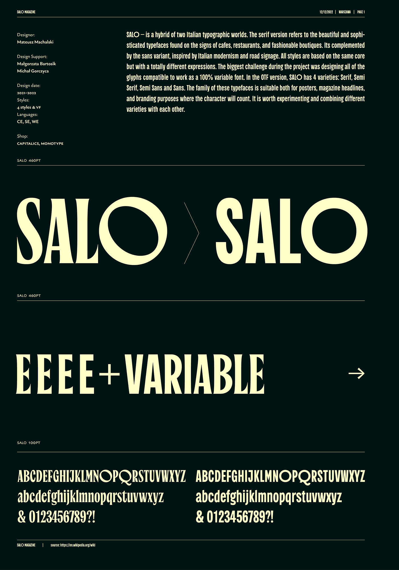Branding Typeface Experimental font letters MACHALSKI Mateusz Machalski  polish design specimen Typeface typography   Variable Font