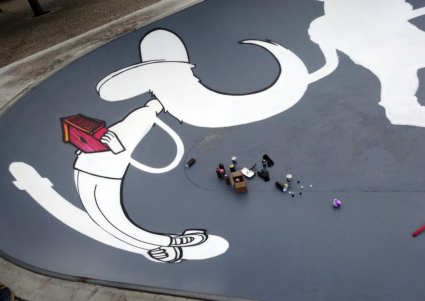 skateboarding wallpaiting Graffitiart