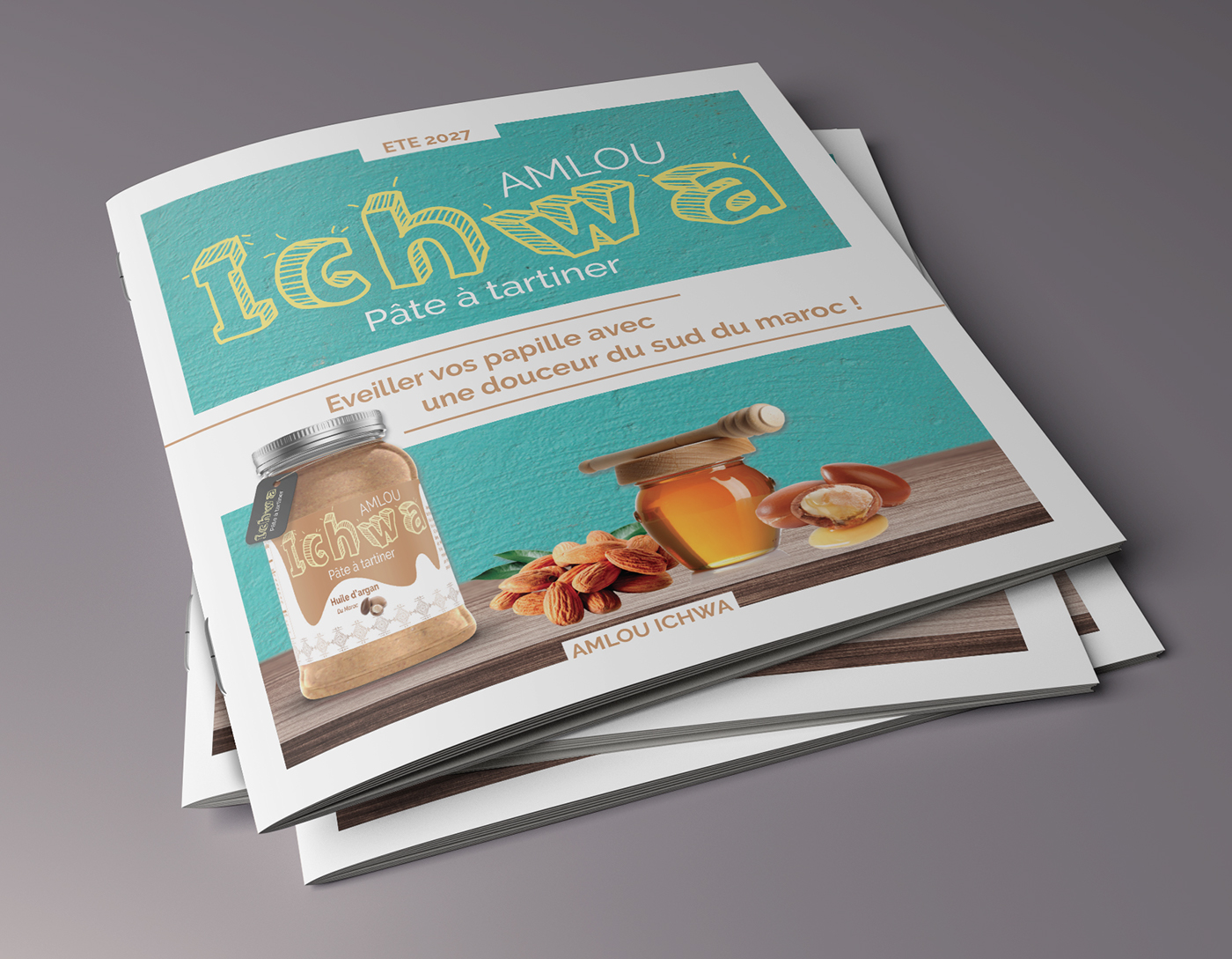 amlou edition brochure design graphic texte Editor InDesign