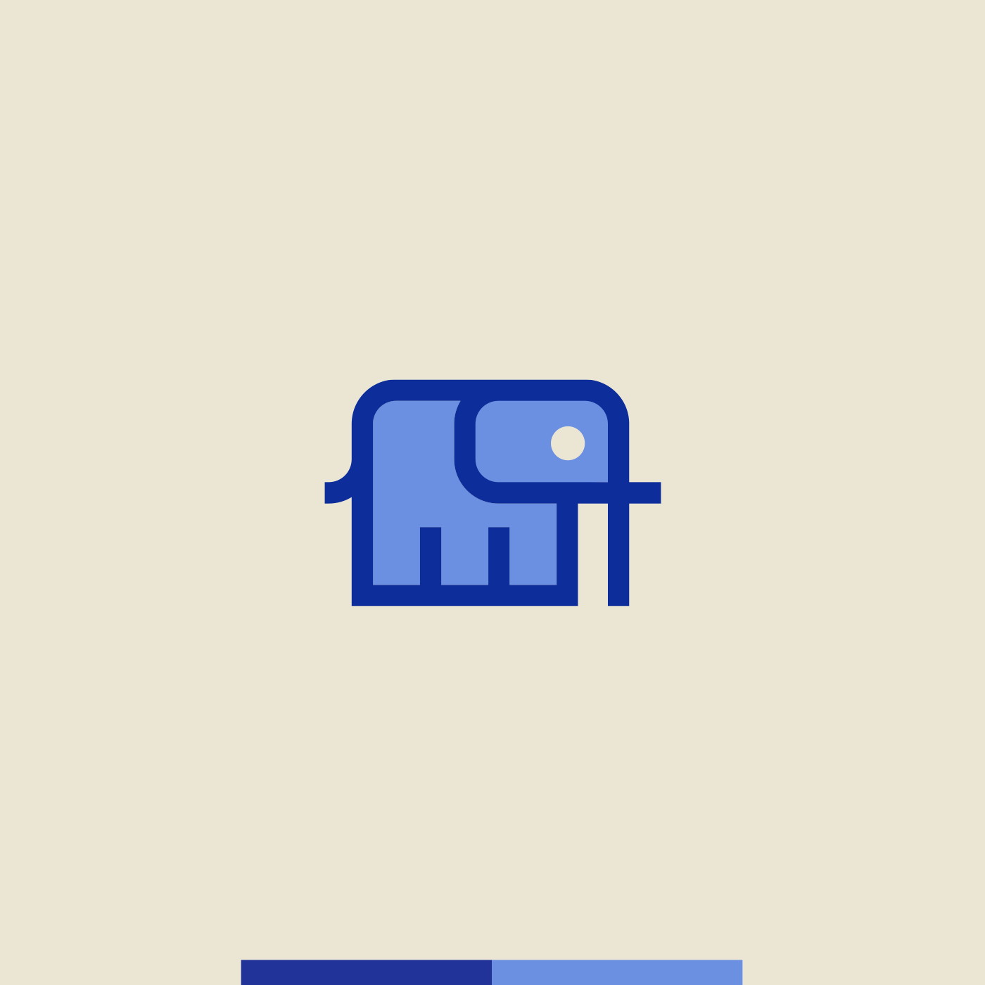 Golden Ratio blue elephant geometric