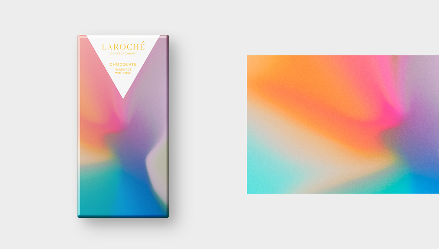 chocolate packaging design chocolate bar Candy sweet vibrant gradient colorful
