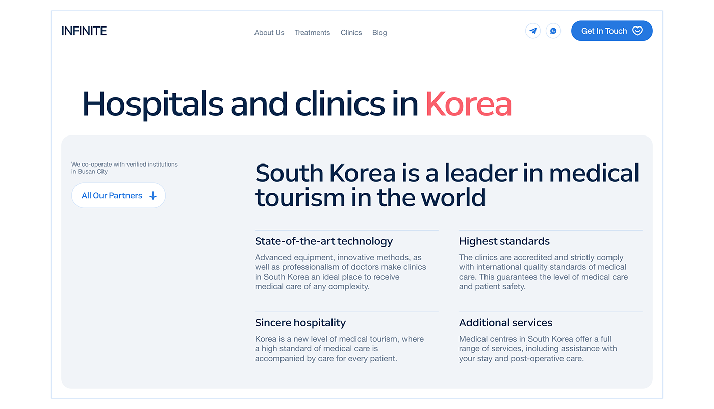 Website Design medical tourism travel agency Web Design  module modular design