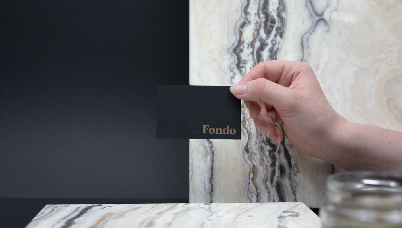 branding  business card Catalogue gold identity Marble natural screenprint stone