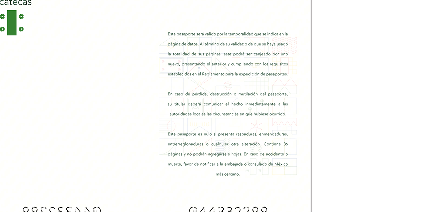 mexico Passport design graphic design  editorial design  print design 