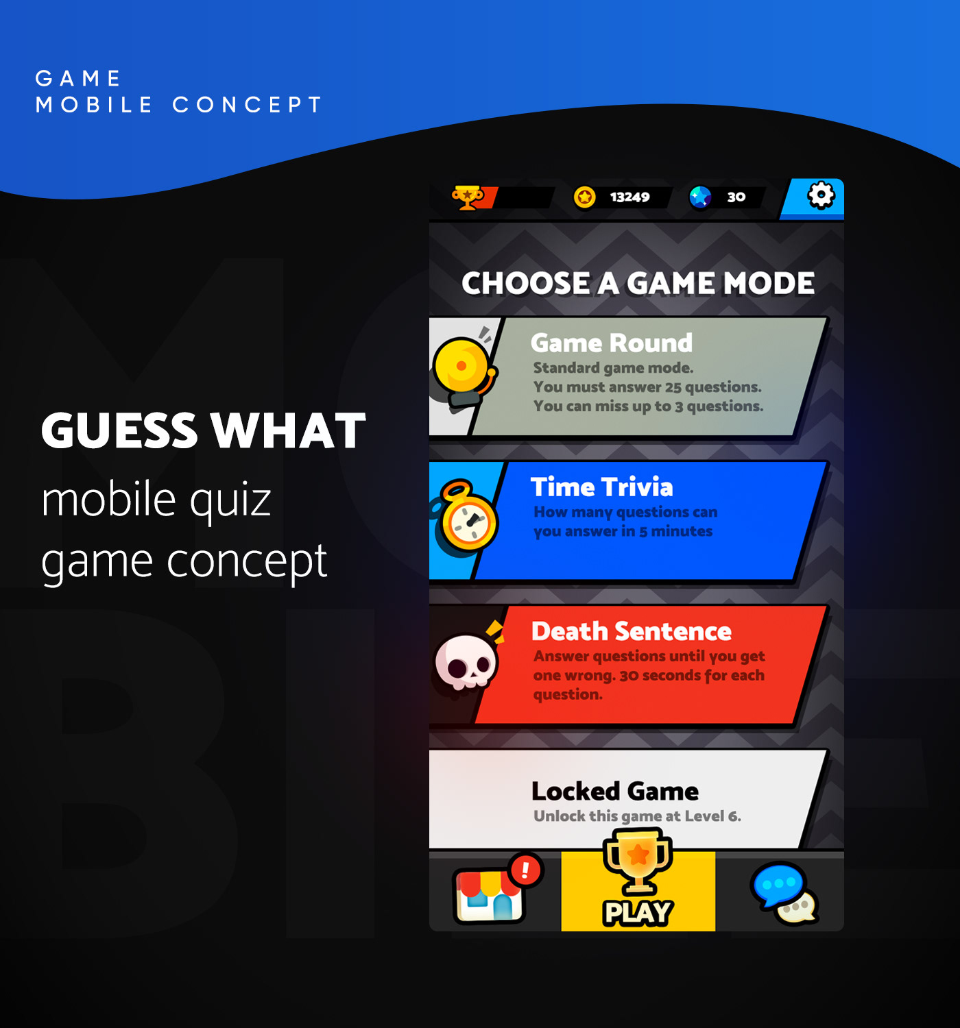 concept game game design  Quiz trivia UI UI/UX ux