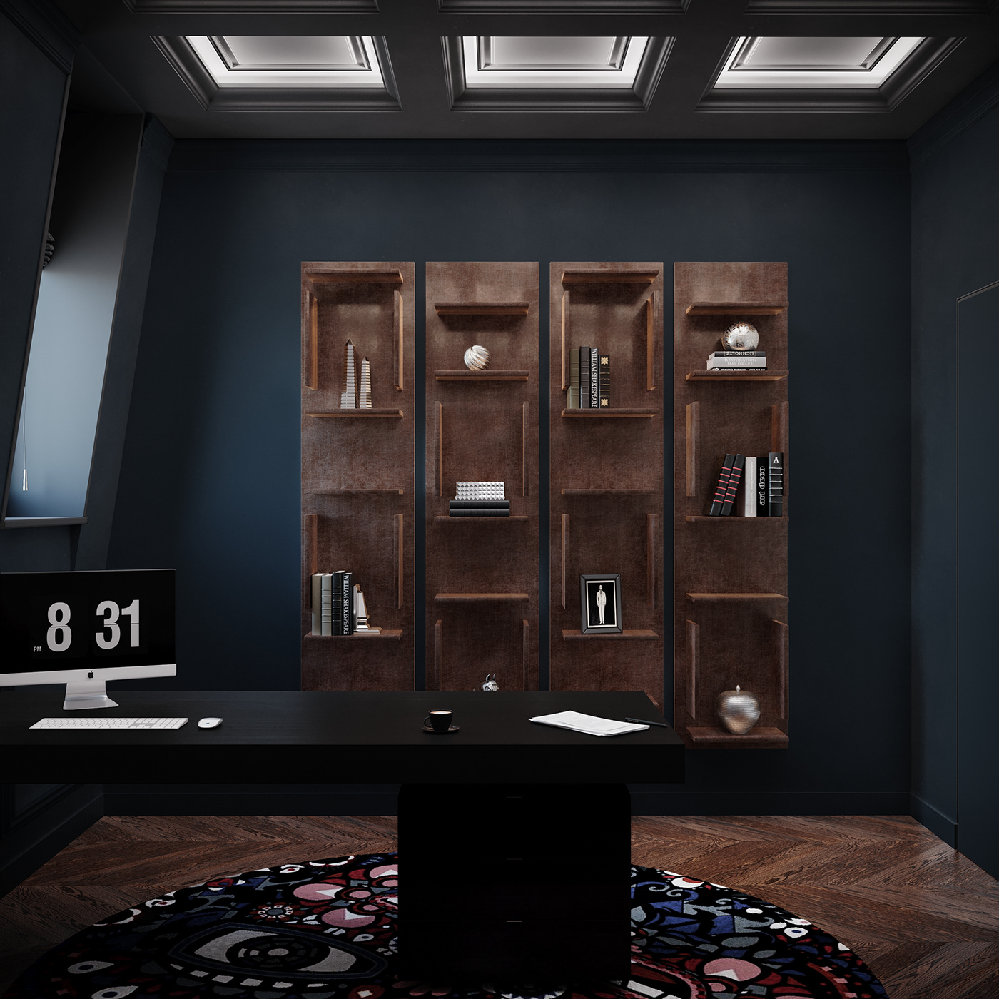 3D 3ds max archviz cabinet CGI corona interior design  modern Render visualization