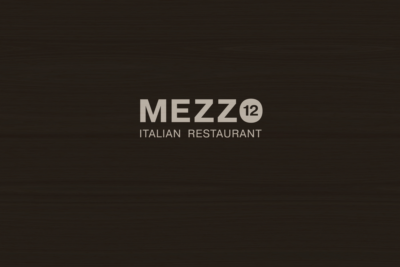 mezzo italian restaurant bar brown cooking restaurant MEZZO 12 brand design menu card Food  Label Moldova Kishinev