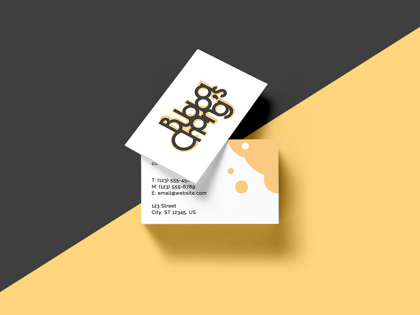 color branding  brand identity Playful Modern Design art typography   type Business Cards