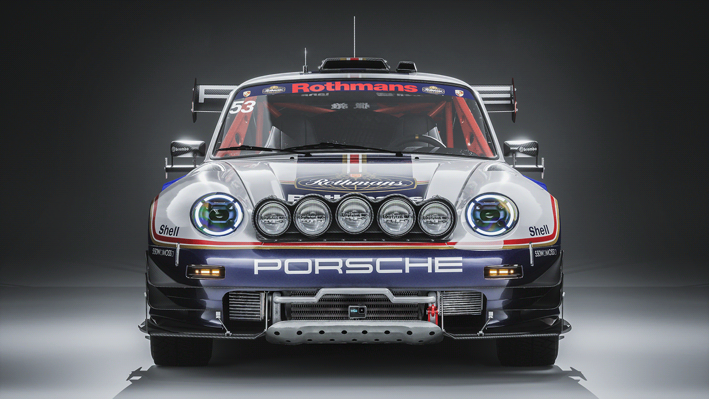 Porsche Rothmans UE5 car WRC Racing game Porsche993