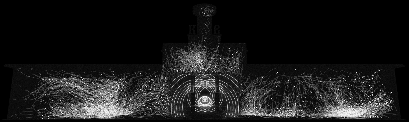 Mapping projection 3D Show life man Nature minimal black White