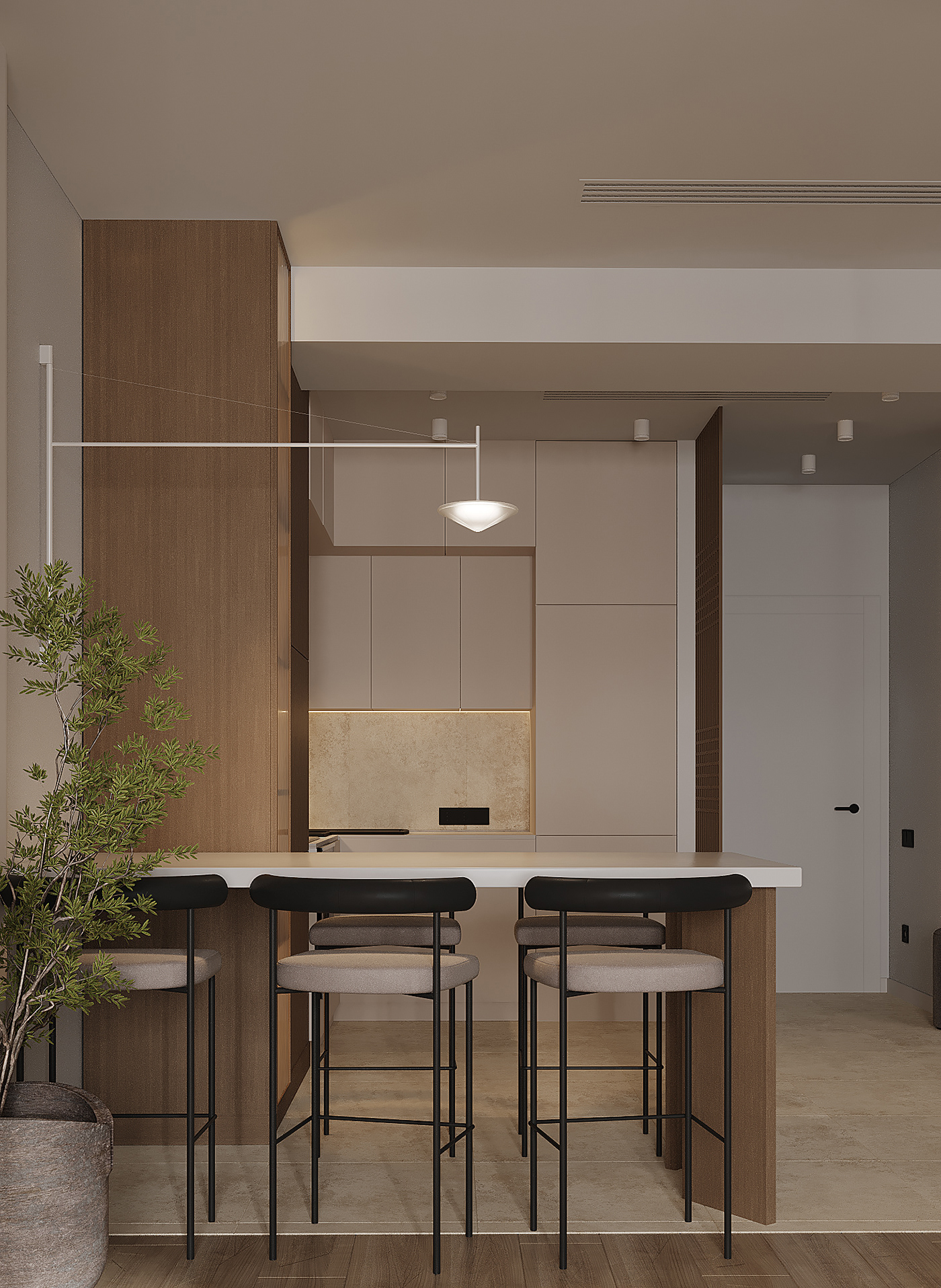 3ds max Render visualization interior design  architecture exterior modern Japandi Style Photography 