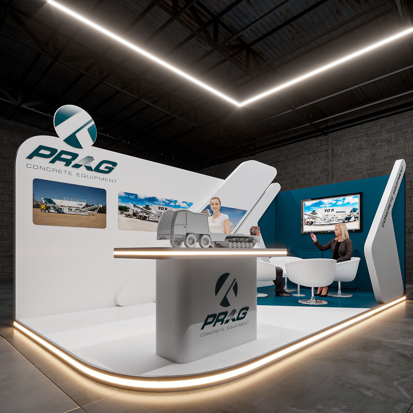 Stand Exhibition  booth Exhibition Design  visualization 3ds max vray architecture