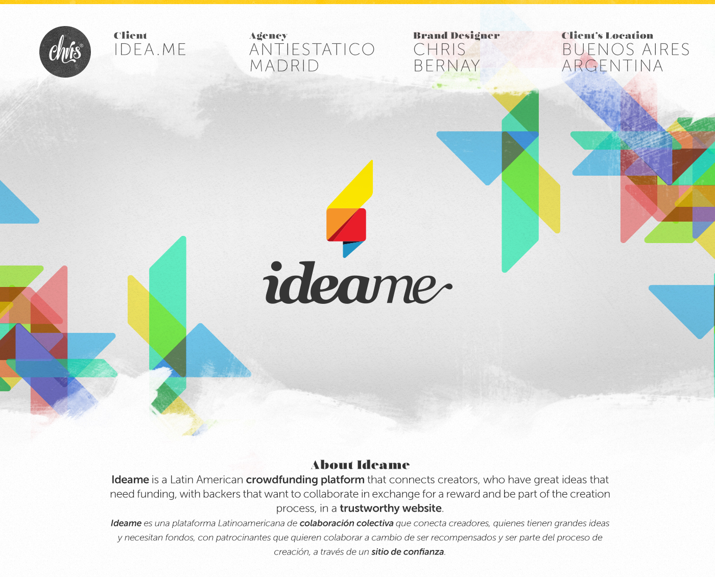 visual identity Logo Design branding  brand strategy crowdfunding latam Startup DNA Ideame logofolio