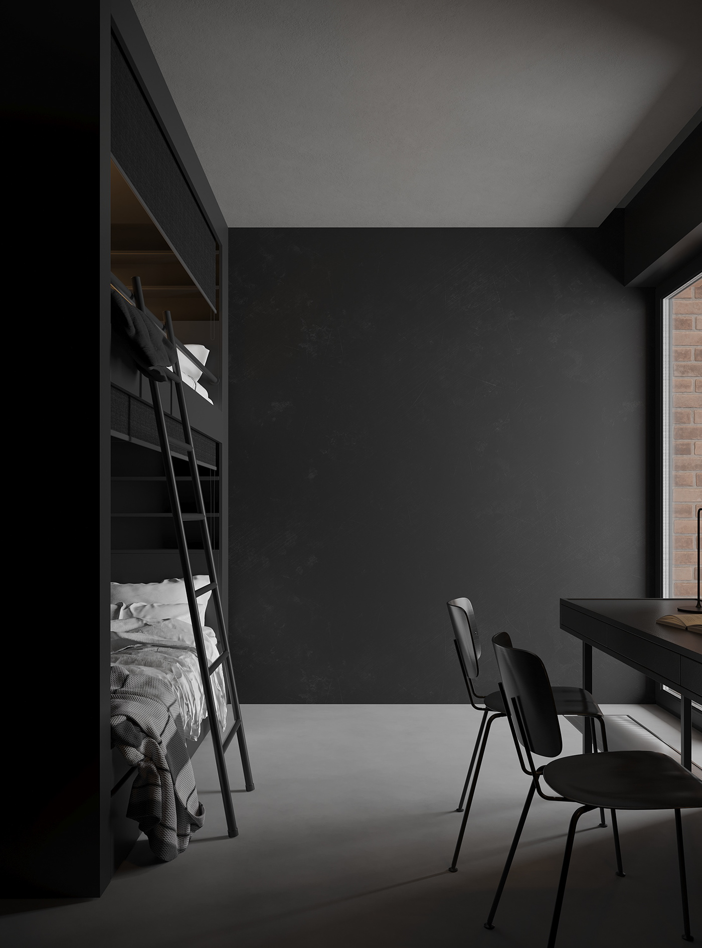 &tradition apartment architecture blue dark electric Interior minimalist rochebobois ukraine